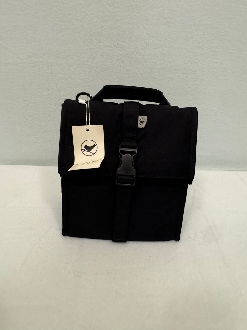 Sunny Bird Insulated Rolltop Lunch Bag (Black)